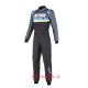 Tuta kart Alpinestars KMX-9 V2 Graphic 4 Nero / Ciano / Giallo fluo