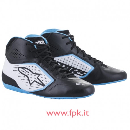 SCARPE Alpinestars TECH-1 K START V2 nera/bianca/azzurra