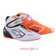 Scarpe Alpinestars TECH-1 KX V2 SHOES bianca/arancio fluo