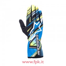 Guanto Alpinestars TECH-1 K RACE V2 COMPETITION GLOVES Blue White