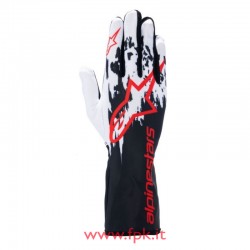 Guanto Alpinestars TECH-1 K V3 GLOVES BLACK WHITE RED