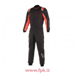 Tuta Alpinestrs KMX-9 V3 SUIT BLACK RED FLUO