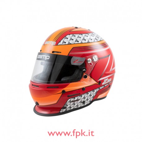 Casco Zamp Adulti RZ 62 Rosso/Arancione